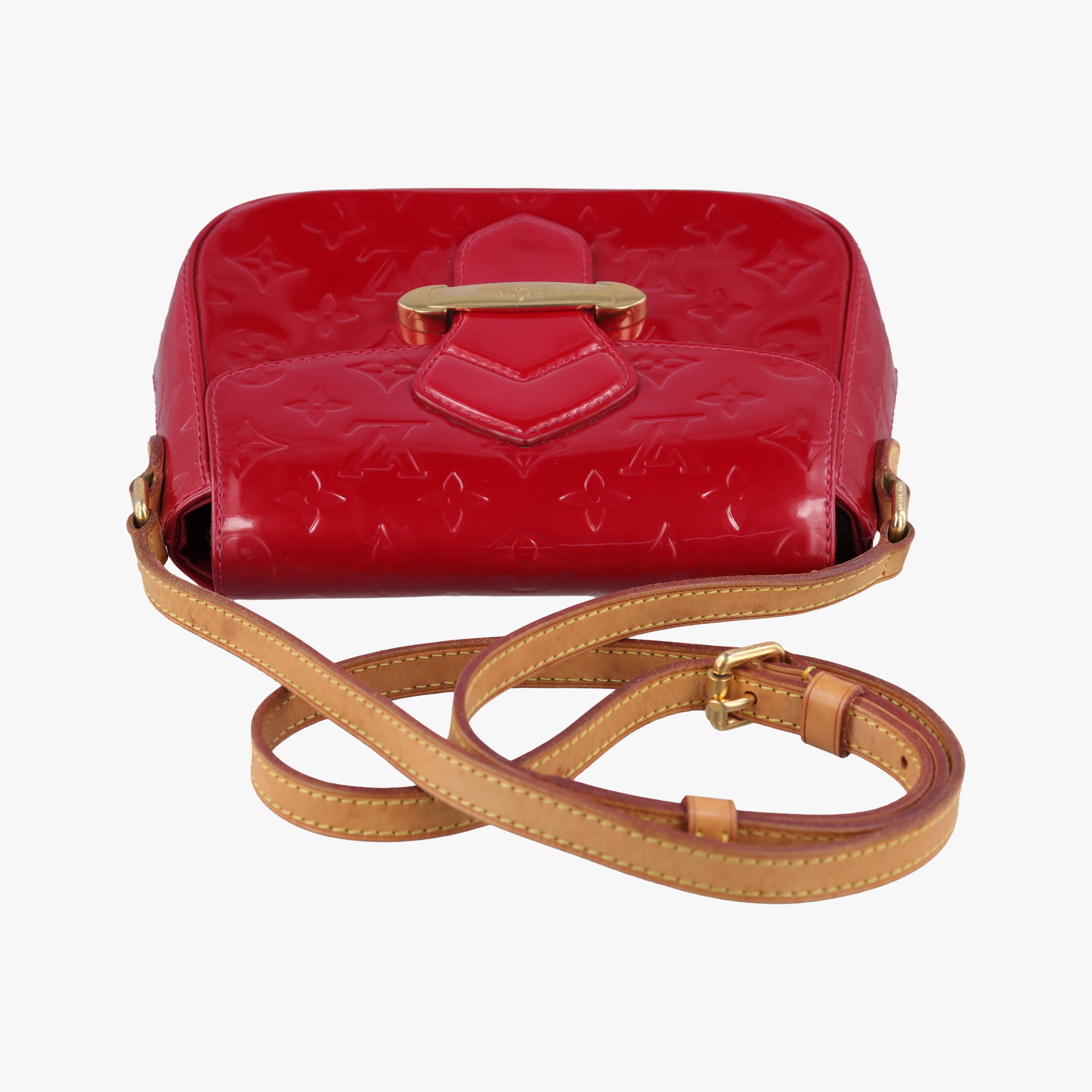 Secondhand Louis Vuitton Bellflower PM Pomme d'Amour Vernis M91728 shoulderbag | stylenewstar