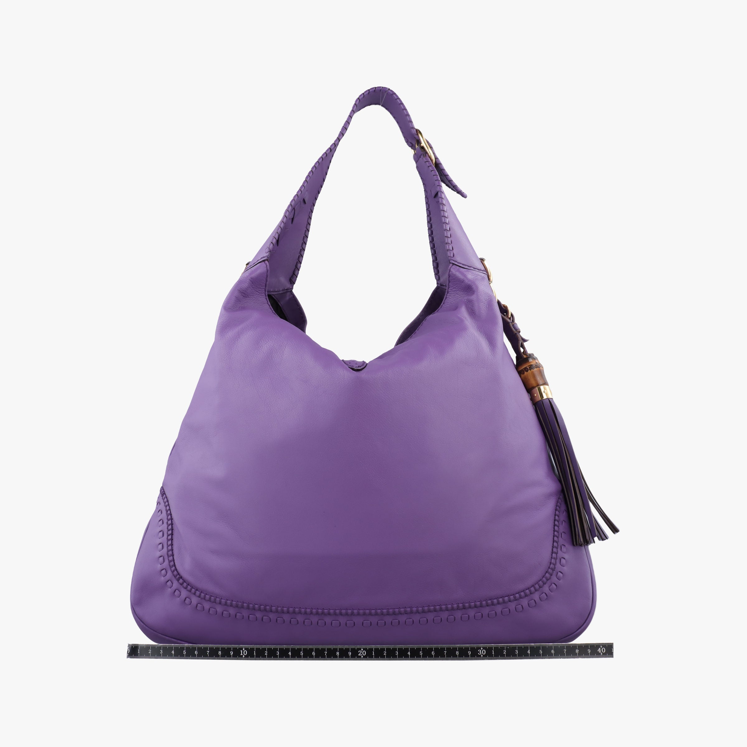 Pre-owned Gucci new jackie Purple Leather 219704 shoulderbag | stylenewstar