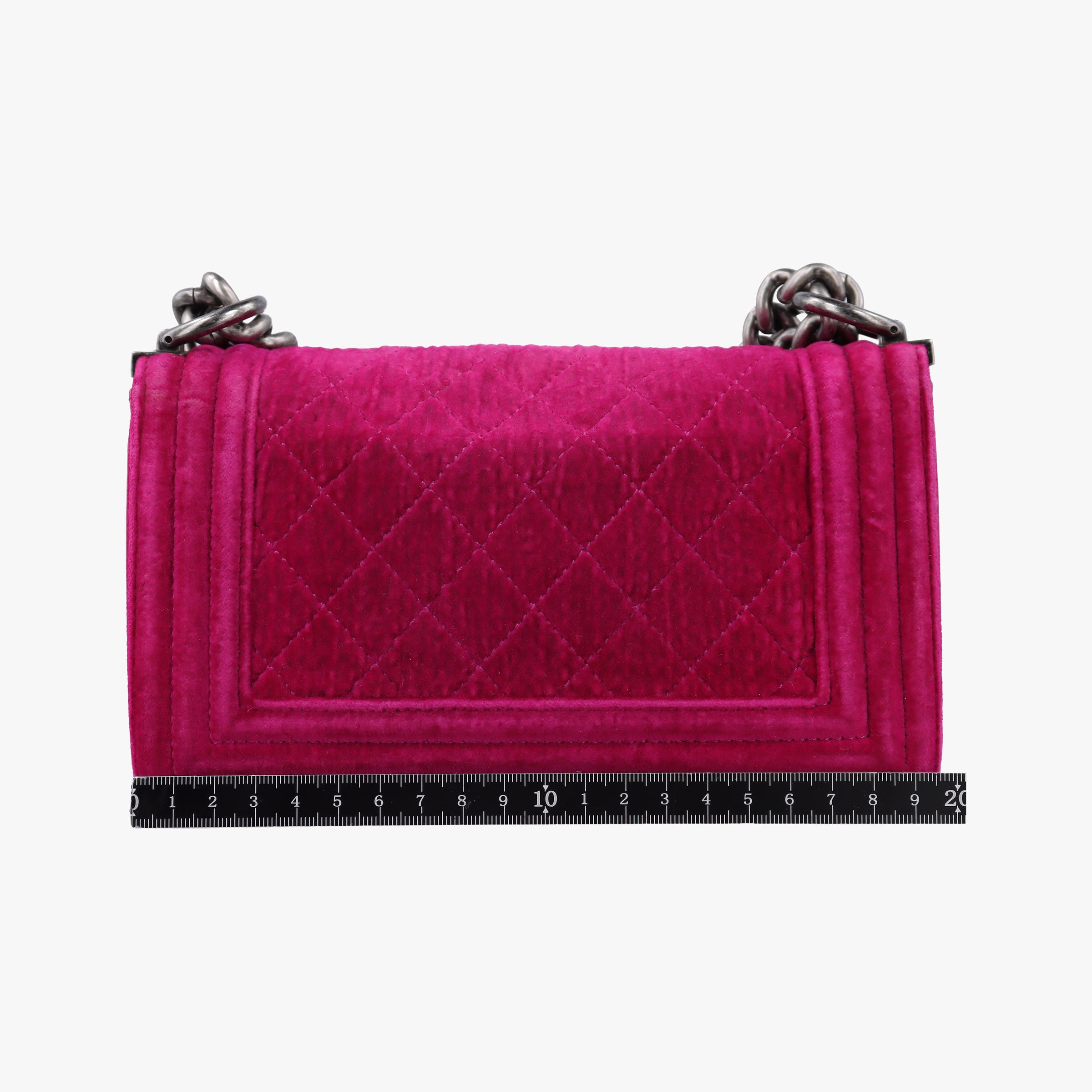 Secondhand Chanel BOY CHANEL Rose velour A67416 shoulderbag | stylenewstar
