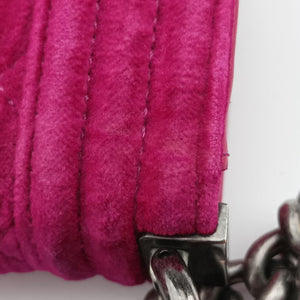 Secondhand Chanel BOY CHANEL Rose velour A67416 shoulderbag | stylenewstar