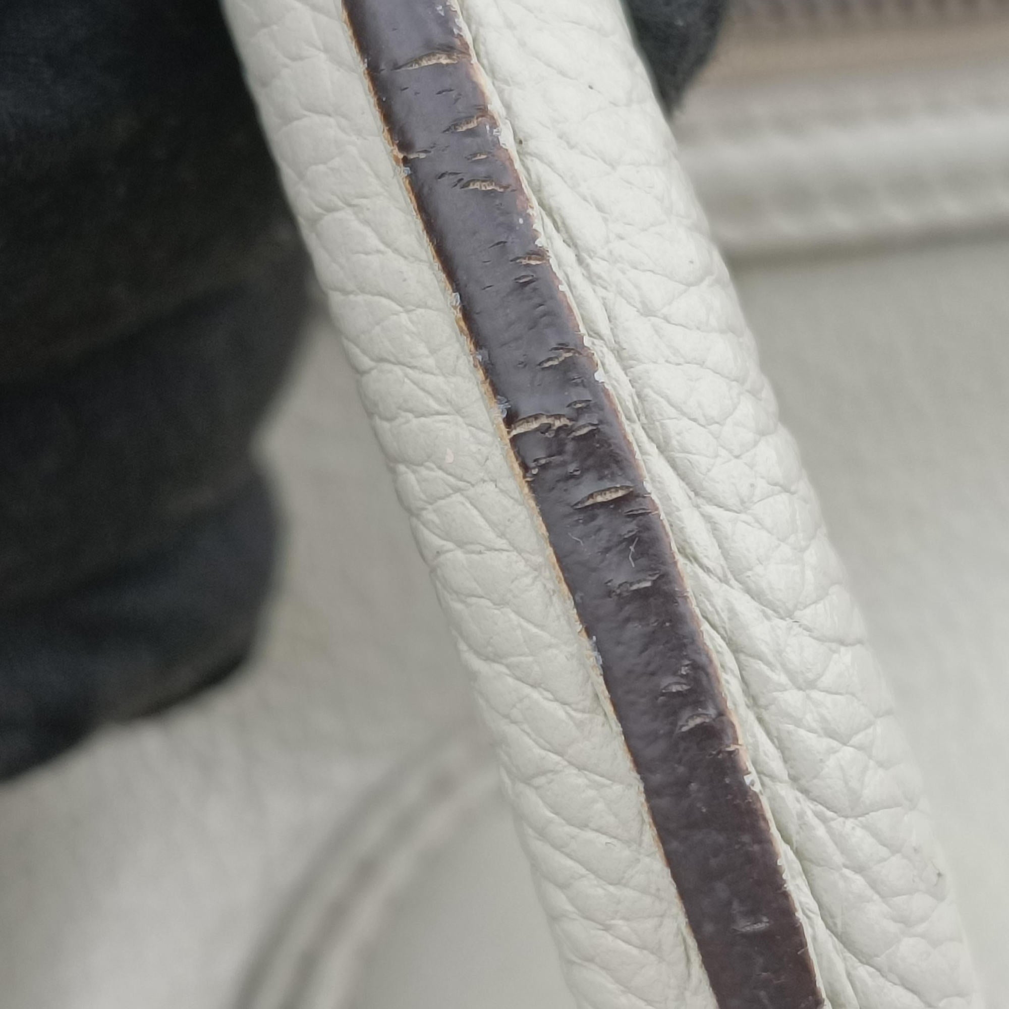 Secondhand Celine Luggage Mini Shopper Light Gray Leather  handbag | stylenewstar