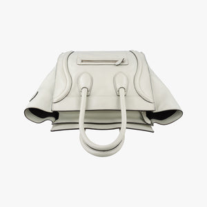 Secondhand Celine Luggage Mini Shopper Light Gray Leather  handbag | stylenewstar