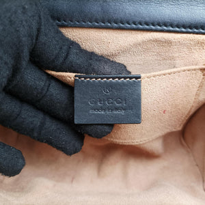 Pre-owned Gucci Padlock Black Leather 432182 shoulderbag | stylenewstar