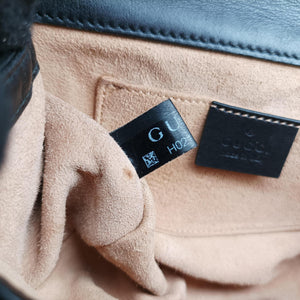 Pre-owned Gucci Padlock Black Leather 432182 shoulderbag | stylenewstar