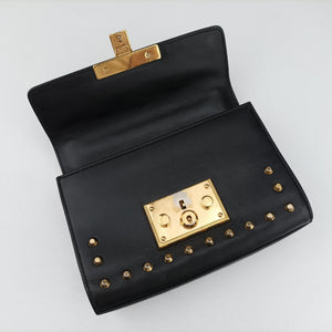 Pre-owned Gucci Padlock Black Leather 432182 shoulderbag | stylenewstar