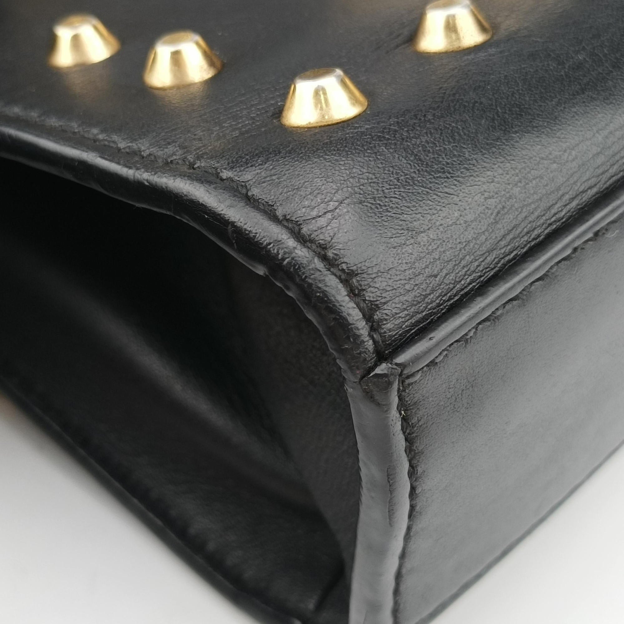 Pre-owned Gucci Padlock Black Leather 432182 shoulderbag | stylenewstar
