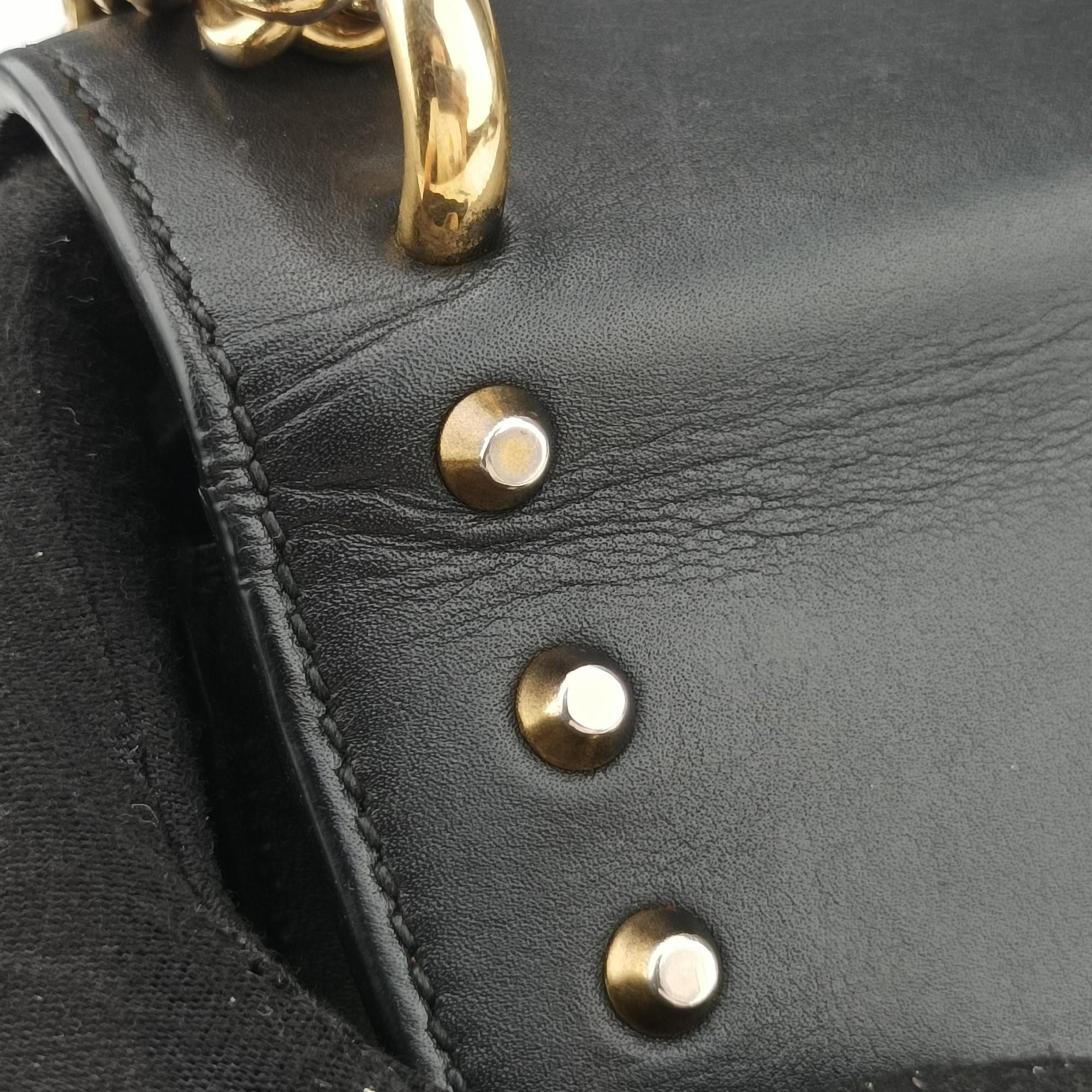 Pre-owned Gucci Padlock Black Leather 432182 shoulderbag | stylenewstar