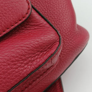Vintage Gucci Bamboo fringe tassel Red Leather 387149 backpack/rucksack | stylenewstar
