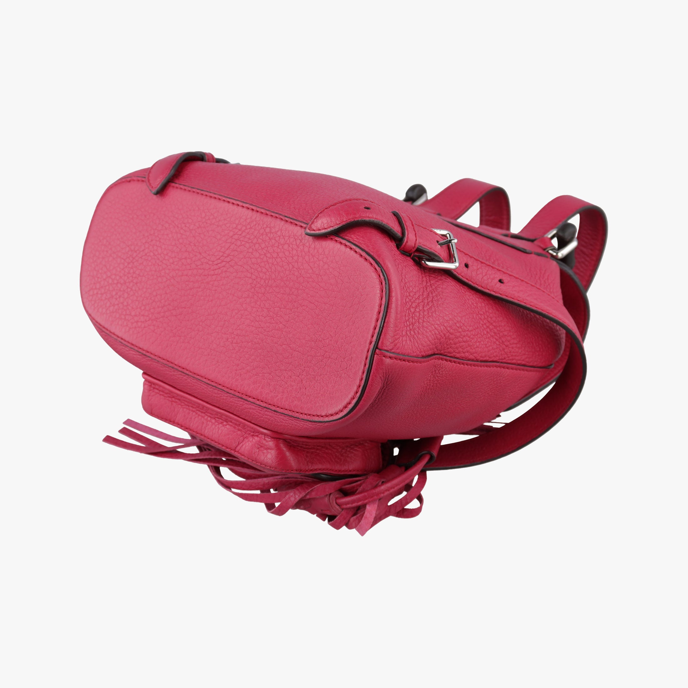 Vintage Gucci Bamboo fringe tassel Red Leather 387149 backpack/rucksack | stylenewstar