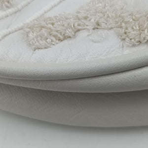 Pre-owned Chloe Bracelet  White Lambskin × Beaded Embroidery  handbag | stylenewstar