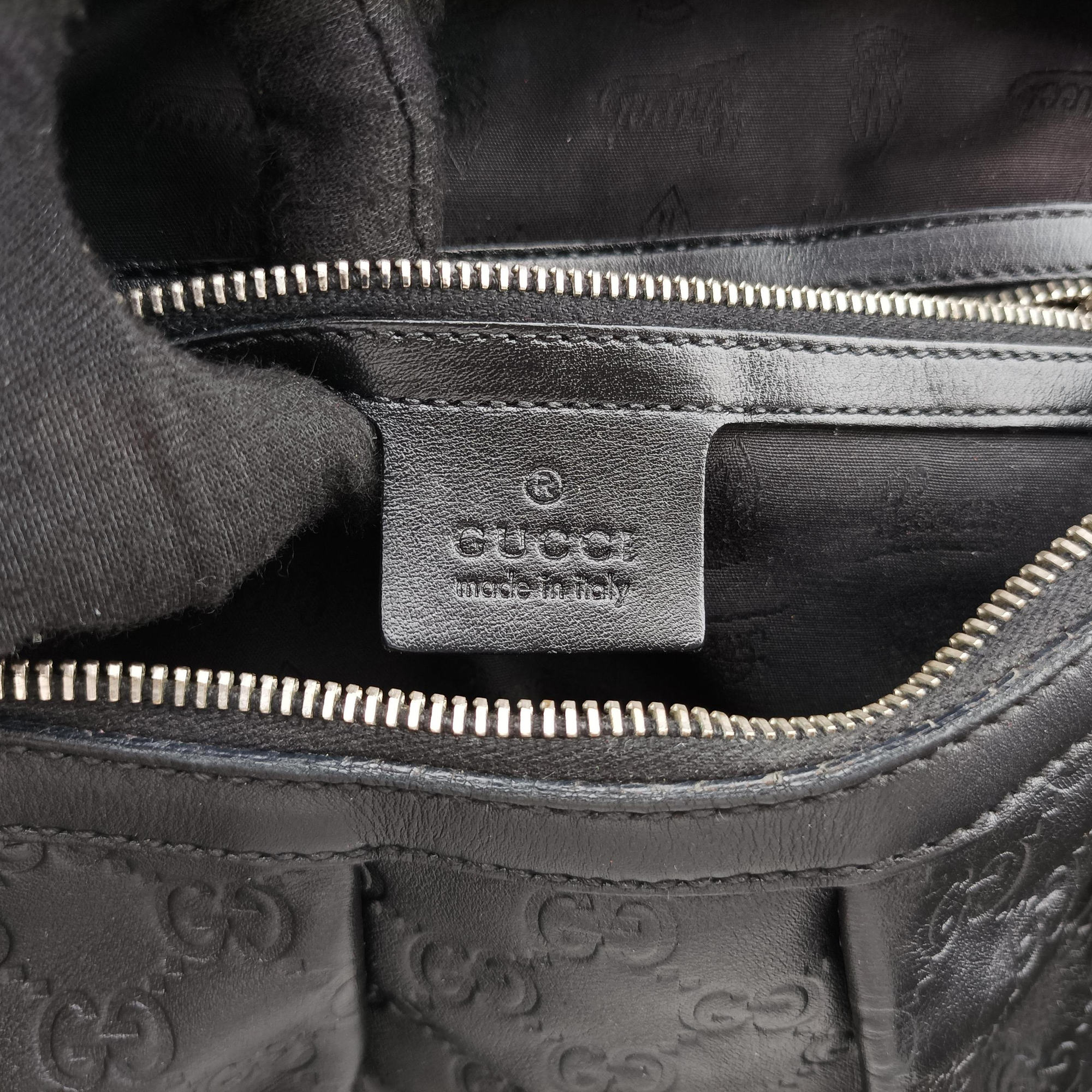 Pre-owned Gucci Icon Bit Black Leather 228584 shoulderbag | stylenewstar