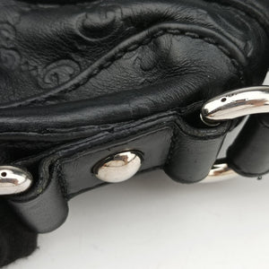 Pre-owned Gucci Icon Bit Black Leather 228584 shoulderbag | stylenewstar