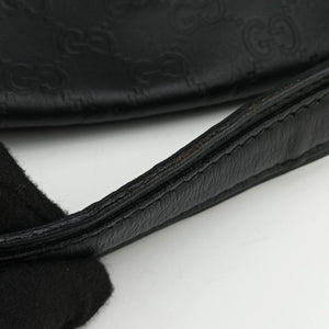 Pre-owned Gucci Icon Bit Black Leather 228584 shoulderbag | stylenewstar