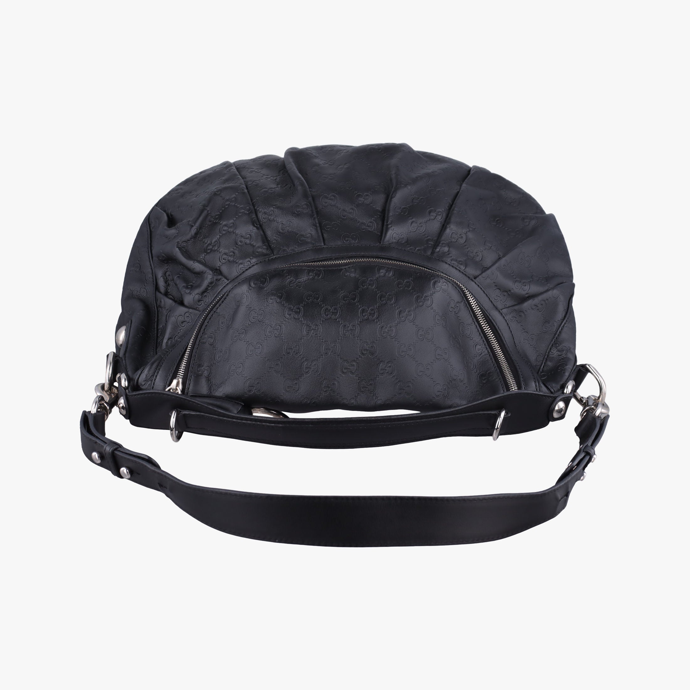 Pre-owned Gucci Icon Bit Black Leather 228584 shoulderbag | stylenewstar