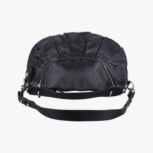 Pre-owned Gucci Icon Bit Black Leather 228584 shoulderbag | stylenewstar