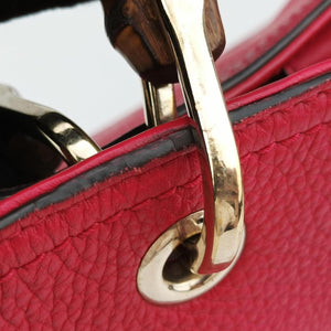 Vintage Gucci Bamboo Shopper Red×Orange Leather 323660 shoulderbag | stylenewstar