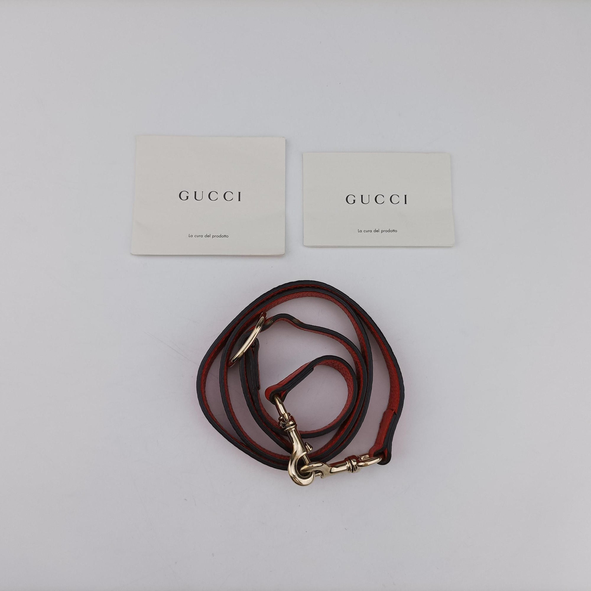 Vintage Gucci Bamboo Shopper Red×Orange Leather 323660 shoulderbag | stylenewstar