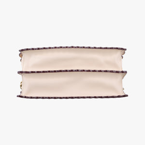 Pre-owned Fendi KAN I White Leather 8BT283 shoulderbag | stylenewstar