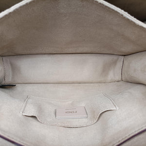 Pre-owned Fendi KAN I White Leather 8BT283 shoulderbag | stylenewstar