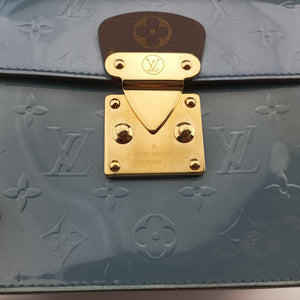 Pre-owned Louis Vuitton Spring Street PM BLACK×white×Blue Vernis×Monogram×Epi M90375 shoulderbag | stylenewstar