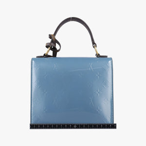 Pre-owned Louis Vuitton Spring Street PM BLACK×white×Blue Vernis×Monogram×Epi M90375 shoulderbag | stylenewstar