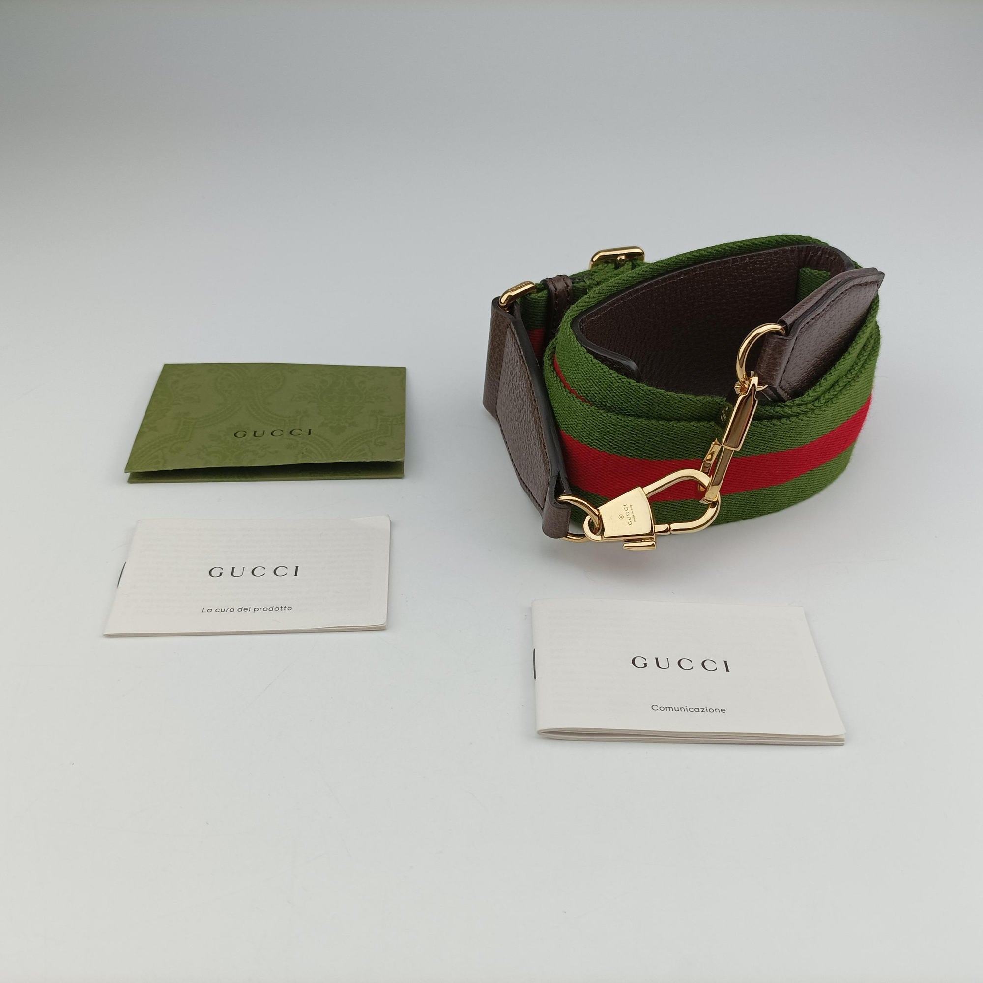 Pre-owned Gucci Jumbo GG Tote Brown×Green×Red canvas×leather 703974 shoulderbag | stylenewstar