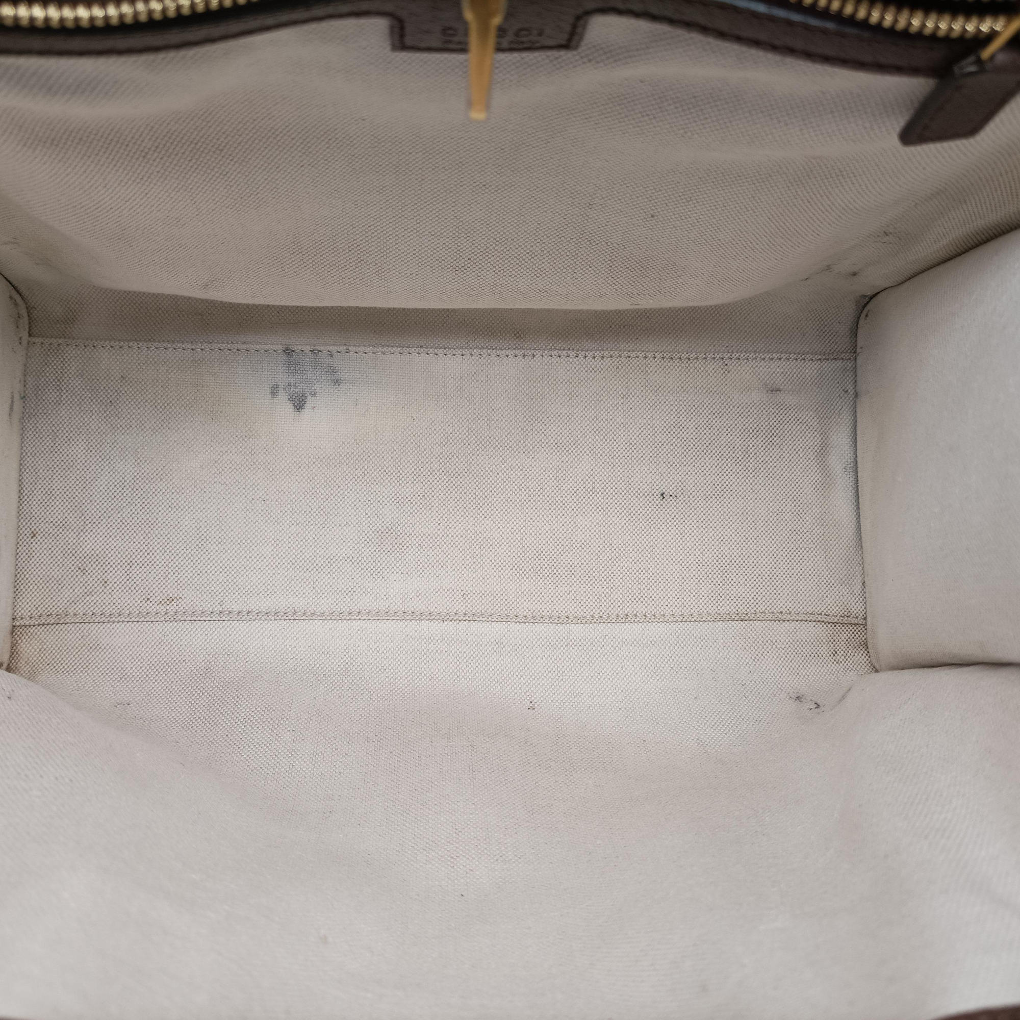 Pre-owned Gucci Jumbo GG Tote Brown×Green×Red canvas×leather 703974 shoulderbag | stylenewstar
