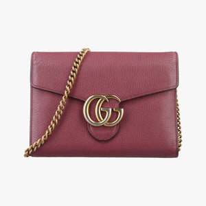 Vintage Gucci GG Marmont Purple Leather 401232 shoulderbag | stylenewstar