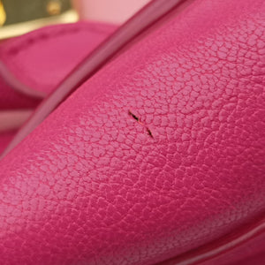 Pre-owned Miu Miu Madras Pink Leather  shoulderbag | stylenewstar