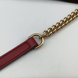 Pre-owned Gucci Rajah White×red tweed × leather 537219 shoulderbag | stylenewstar