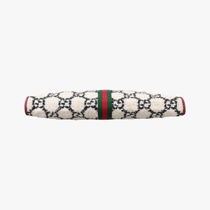Pre-owned Gucci Rajah White×red tweed × leather 537219 shoulderbag | stylenewstar