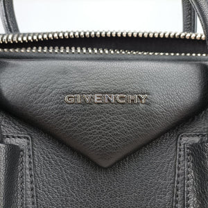 Pre-owned Givenchy Antigona Medium Black leather  shoulderbag | stylenewstar