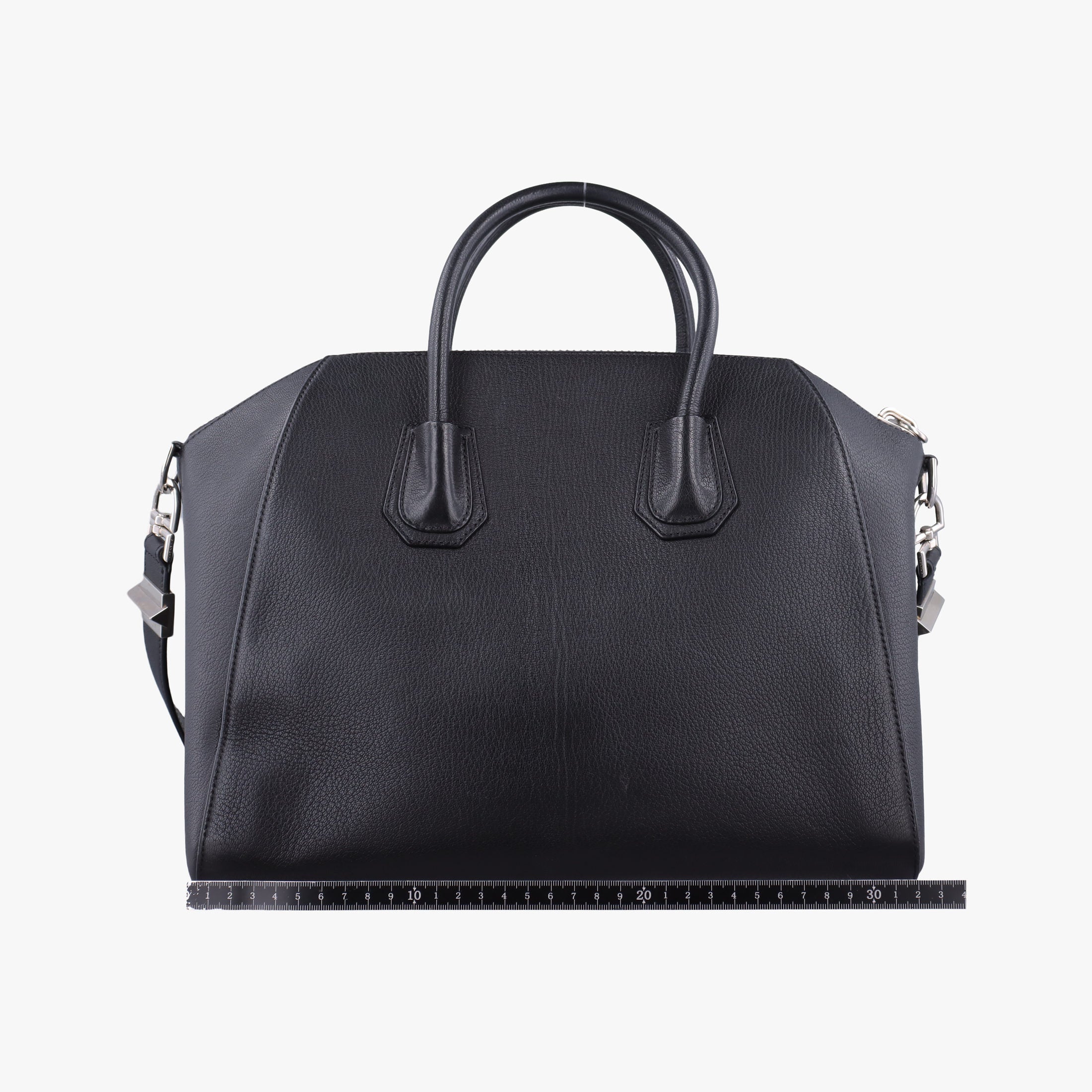 Pre-owned Givenchy Antigona Medium Black leather  shoulderbag | stylenewstar