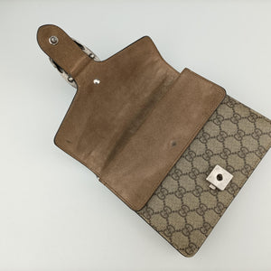 Pre-owned Gucci Dionysus Brown PVC coated canvas × suede 421970 shoulderbag | stylenewstar