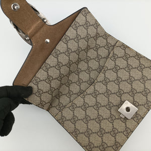 Pre-owned Gucci Dionysus Brown PVC coated canvas × suede 421970 shoulderbag | stylenewstar