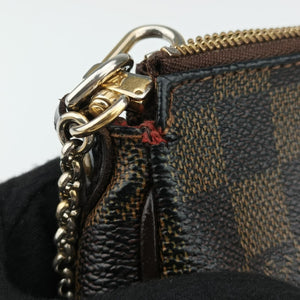 Pre-owned Louis Vuitton EVA EBENE Damier Canvas N55213 shoulderbag | stylenewstar