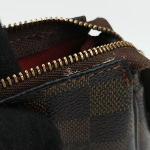 Pre-owned Louis Vuitton EVA EBENE Damier Canvas N55213 shoulderbag | stylenewstar