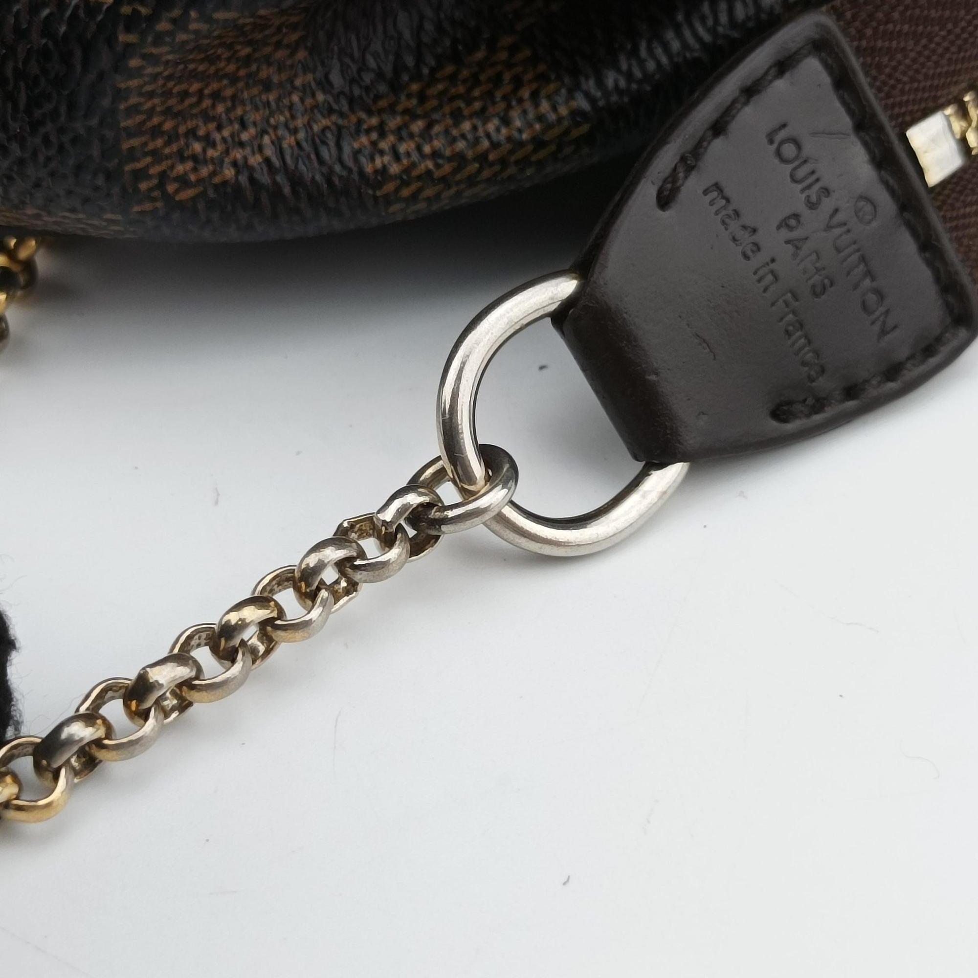 Pre-owned Louis Vuitton EVA EBENE Damier Canvas N55213 shoulderbag | stylenewstar