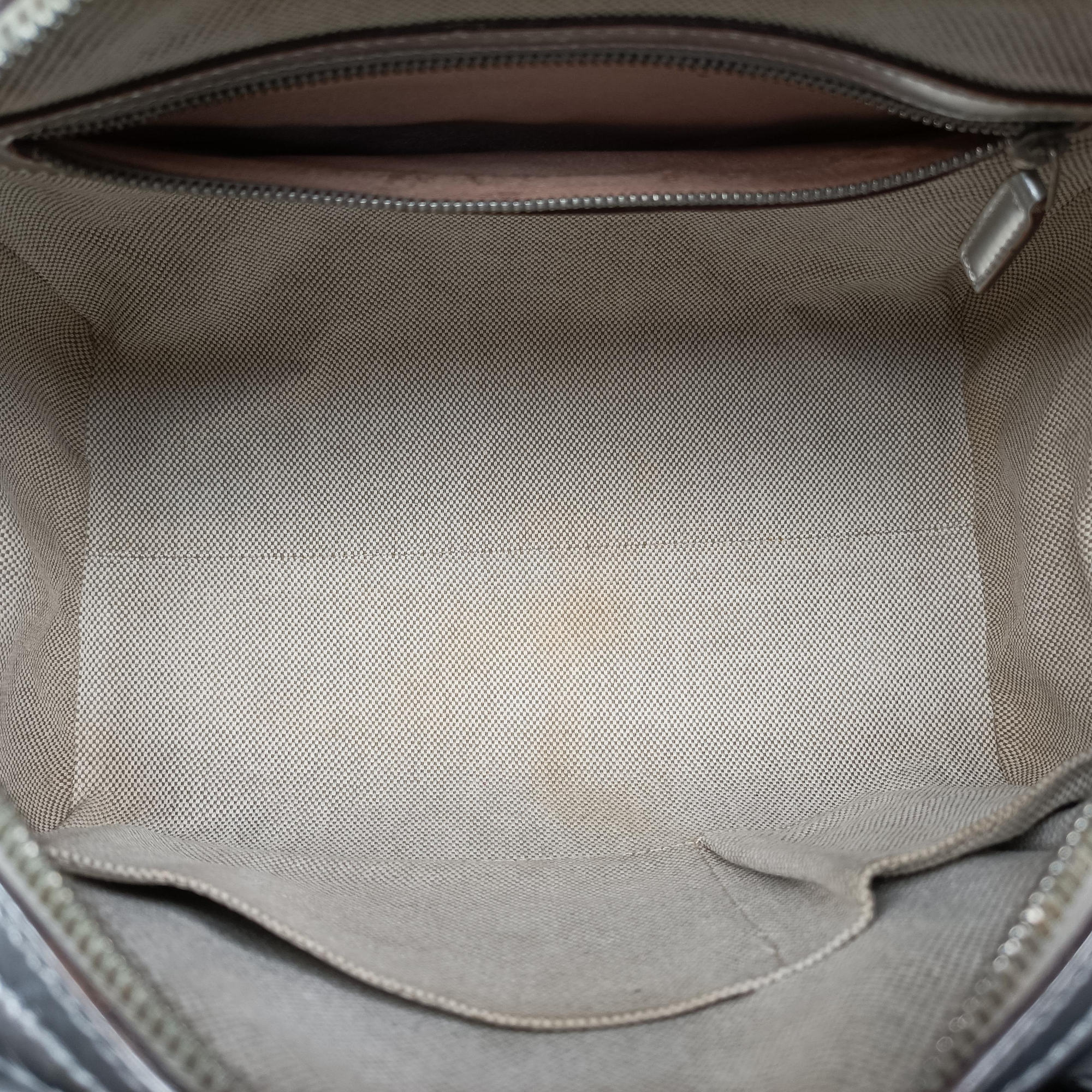 Pre-owned Christian Dior Ultimate Trotter pattern Silver Patent  handbag | stylenewstar
