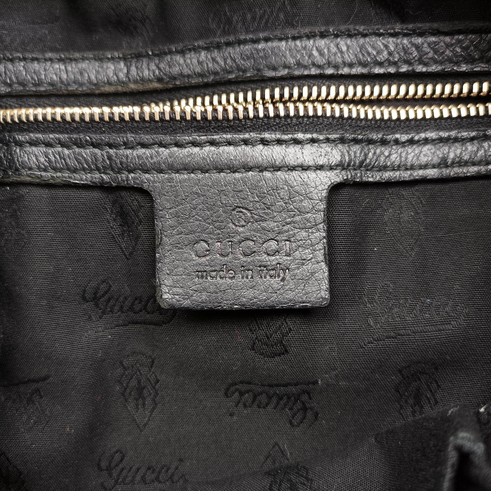 Secondhand Gucci New Jackie Black Leather 246907 shoulderbag | stylenewstar