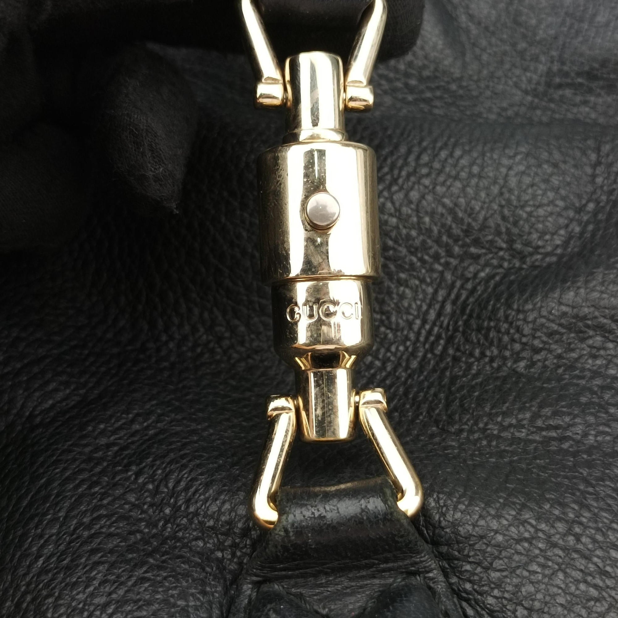 Secondhand Gucci New Jackie Black Leather 246907 shoulderbag | stylenewstar