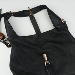 Secondhand Gucci New Jackie Black Leather 246907 shoulderbag | stylenewstar