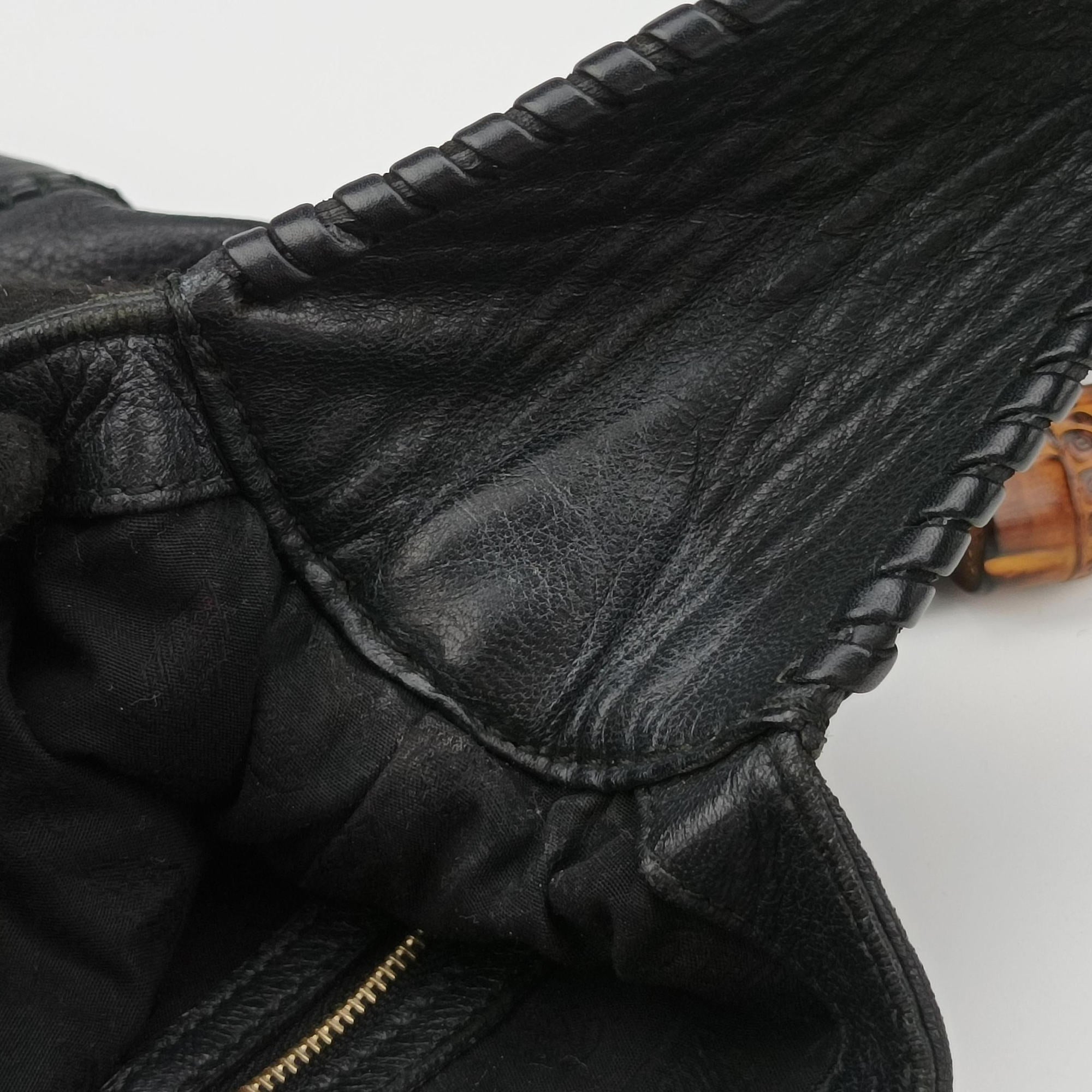 Secondhand Gucci New Jackie Black Leather 246907 shoulderbag | stylenewstar