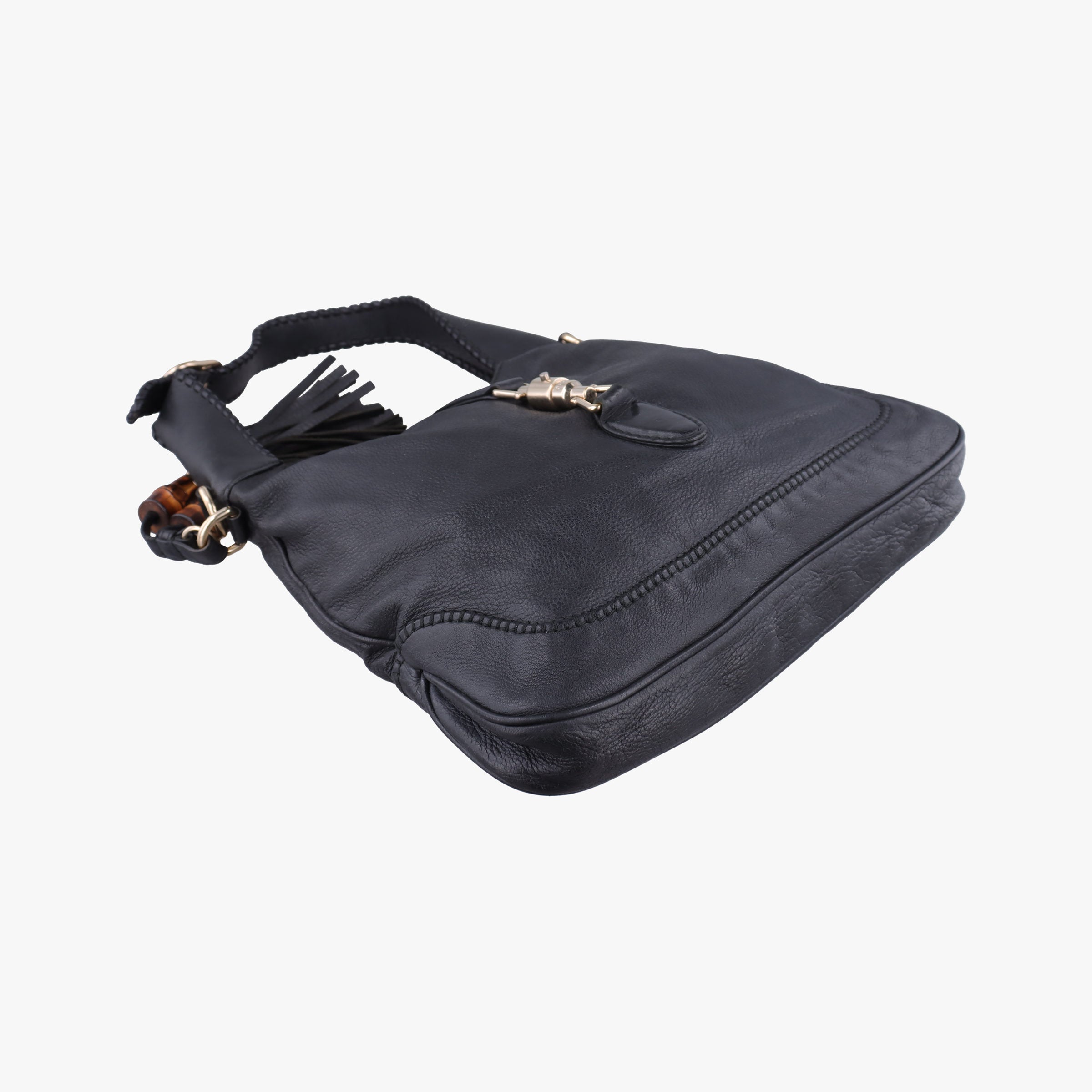 Secondhand Gucci New Jackie Black Leather 246907 shoulderbag | stylenewstar