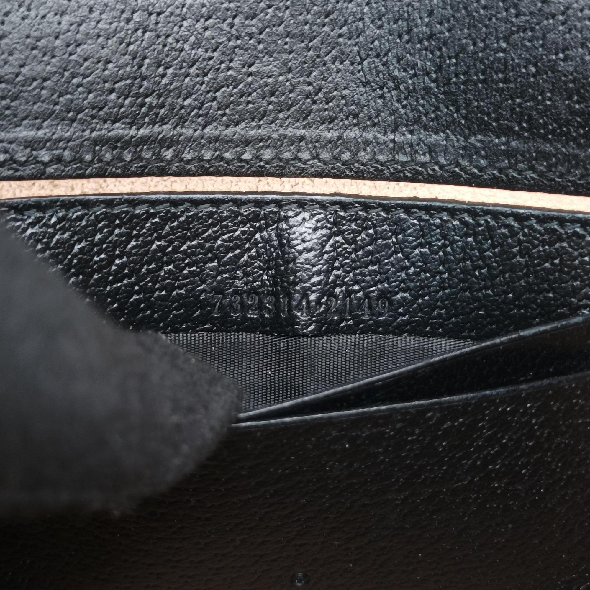 Pre-owned Gucci Horsebit 1955 Black Leather 732314 shoulderbag | stylenewstar