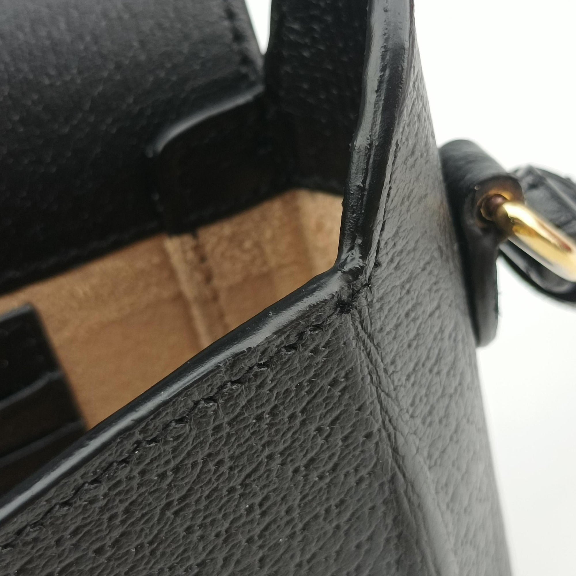 Pre-owned Gucci Horsebit 1955 Black Leather 732314 shoulderbag | stylenewstar