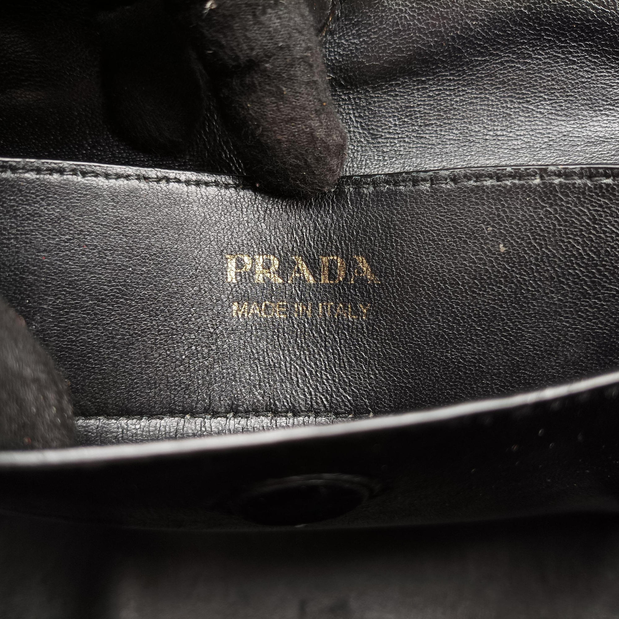 Pre-owned Prada Double Cuir Red SAFFIANO Leather B2756T handbag | stylenewstar