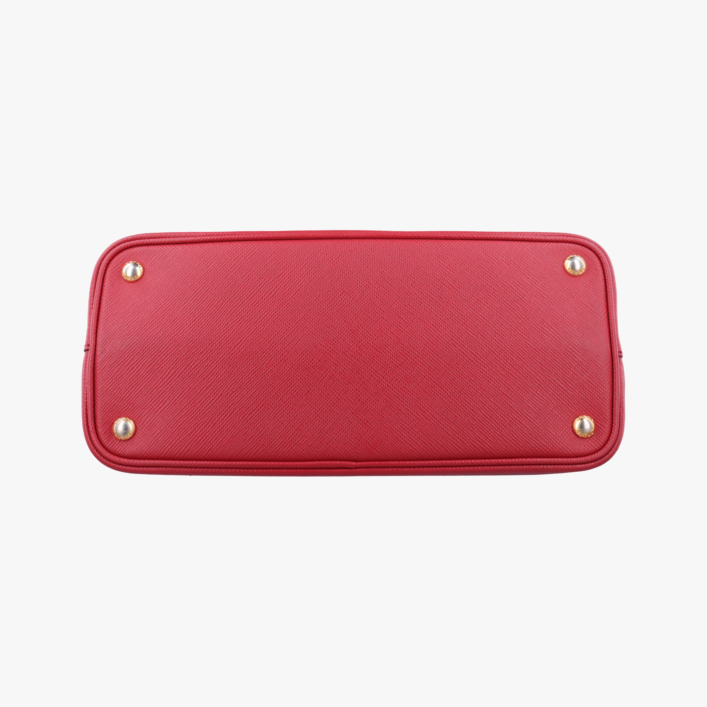 Pre-owned Prada Double Cuir Red SAFFIANO Leather B2756T handbag | stylenewstar