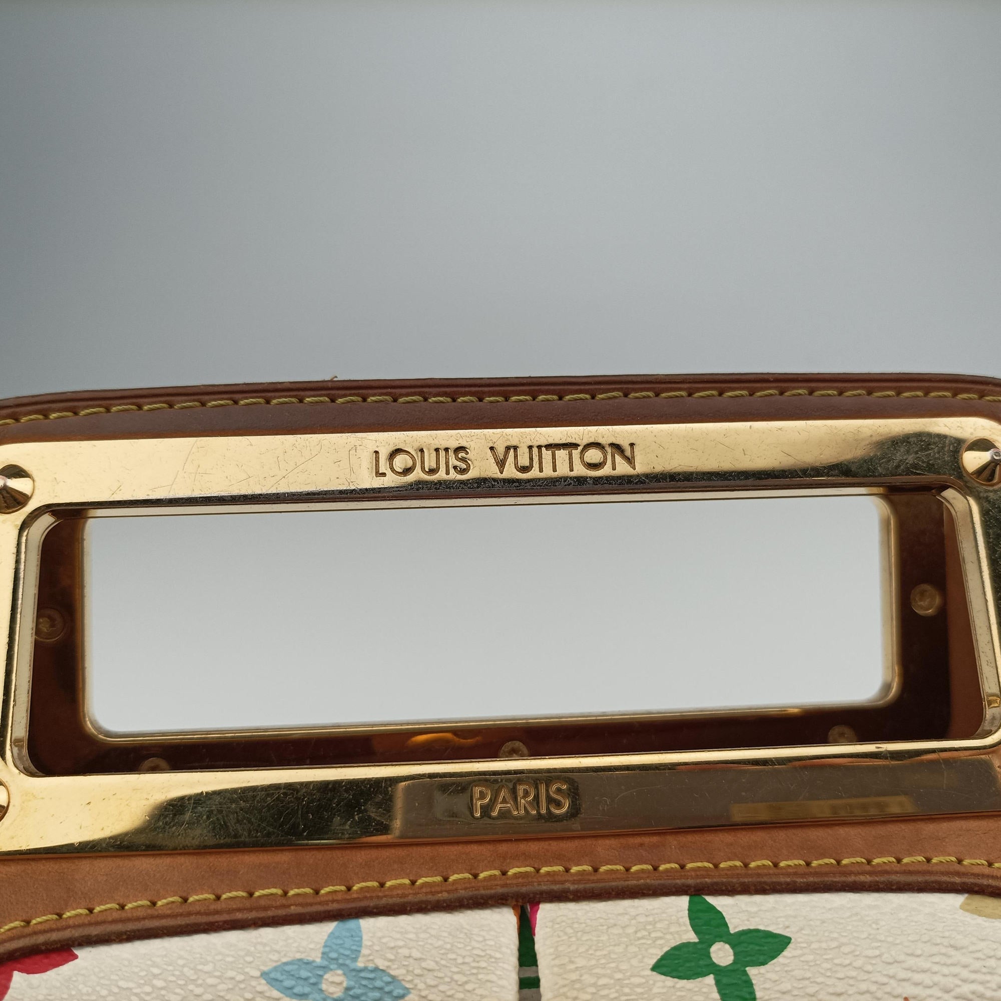 Vintage Louis Vuitton JUDY MM white Monogram Multicolor M40255 shoulderbag | stylenewstar