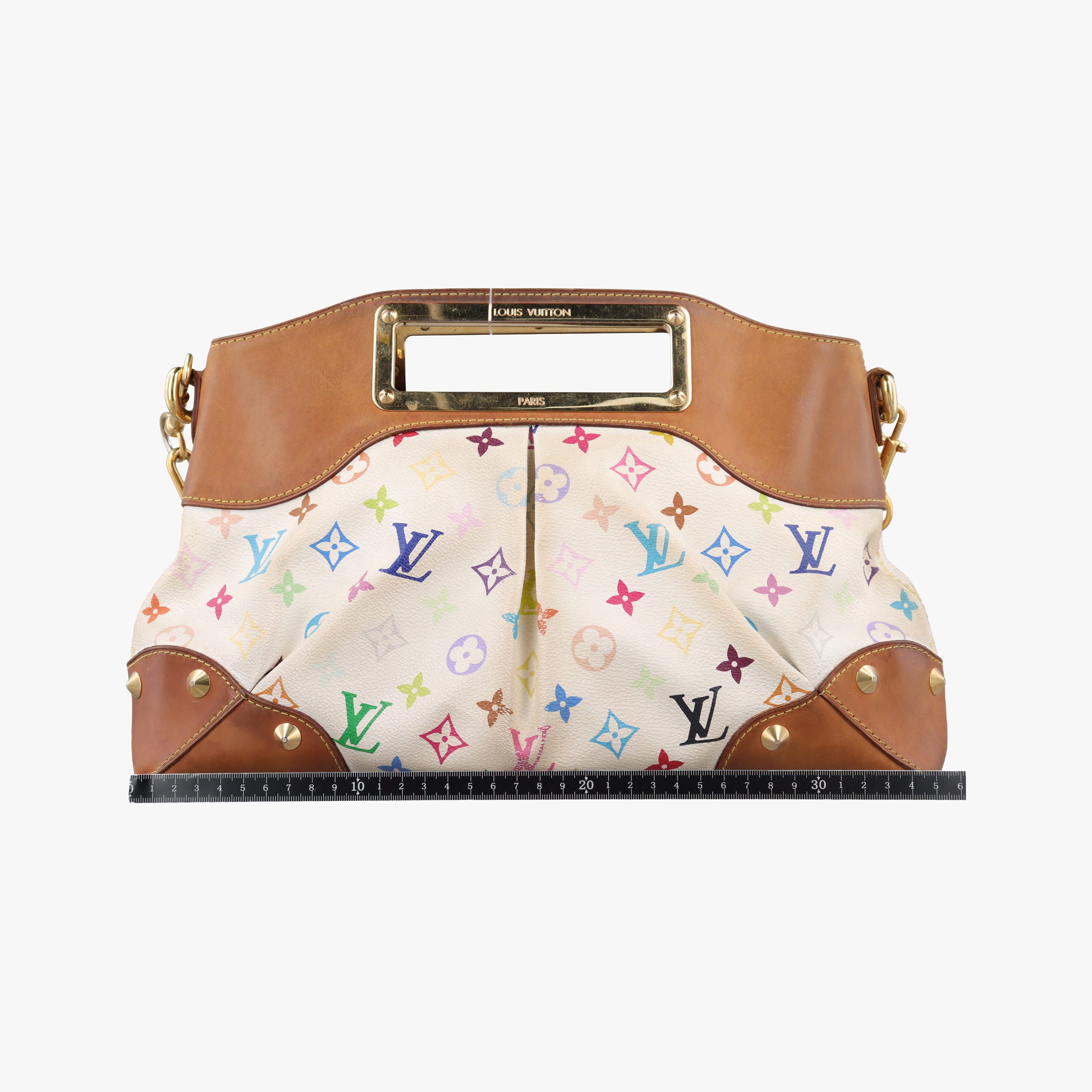 Vintage Louis Vuitton JUDY MM white Monogram Multicolor M40255 shoulderbag | stylenewstar